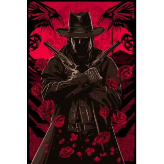 The Red Fields of None - THE DARK INKER - NUMEROTEE - 61X91CM