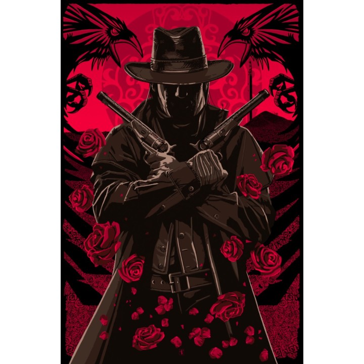 The Red Fields of None - THE DARK INKER - NUMEROTEE - 61X91CM